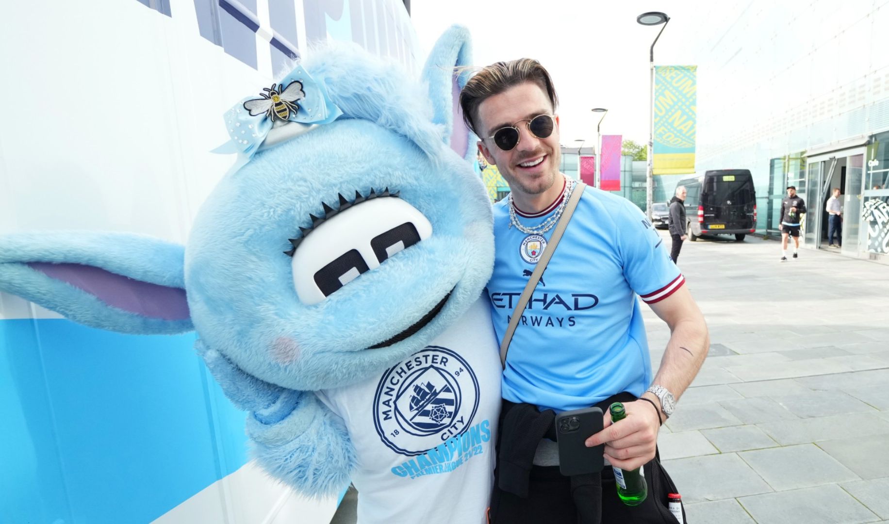 Video: Funny Grealish moments during Man City celebrations