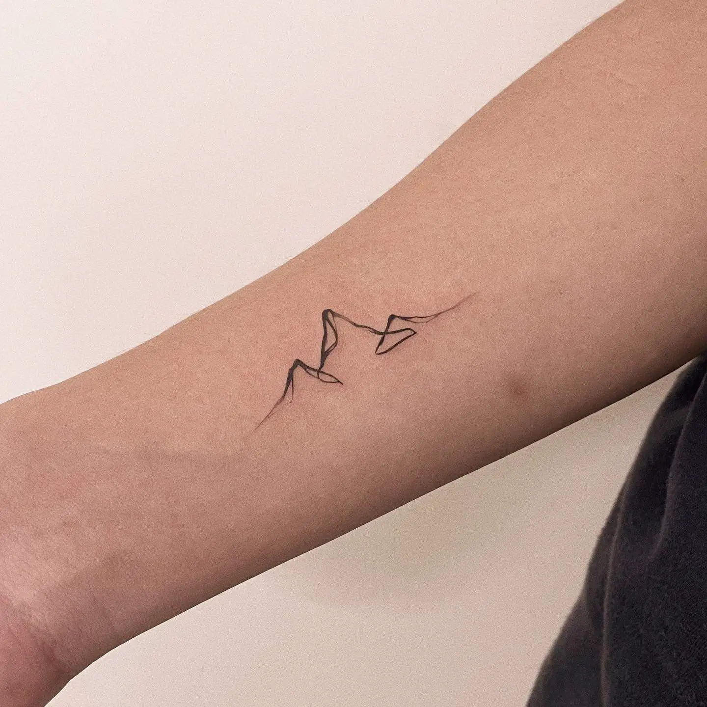 Mini mountain tattoo design by d dot