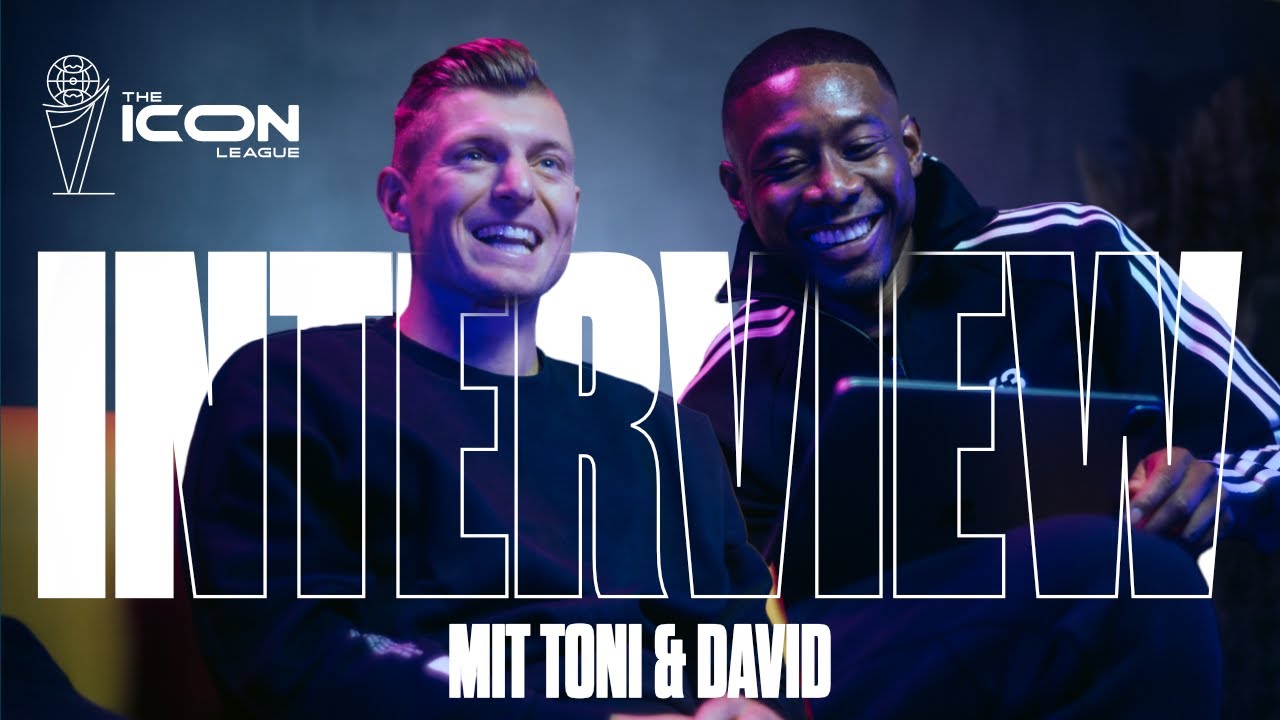 Ich will das Ding gewinnen"! 🏆 - Toni Kroos & David Alaba im The Icon  League Interview #03 - YouTube