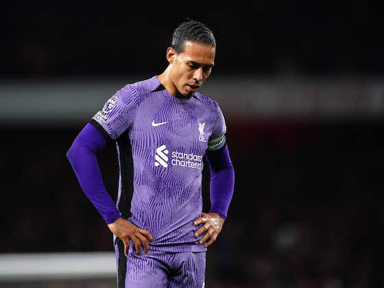 Article image:Virgil van Dijk claims 'full responsibility' for Arsenal blunder