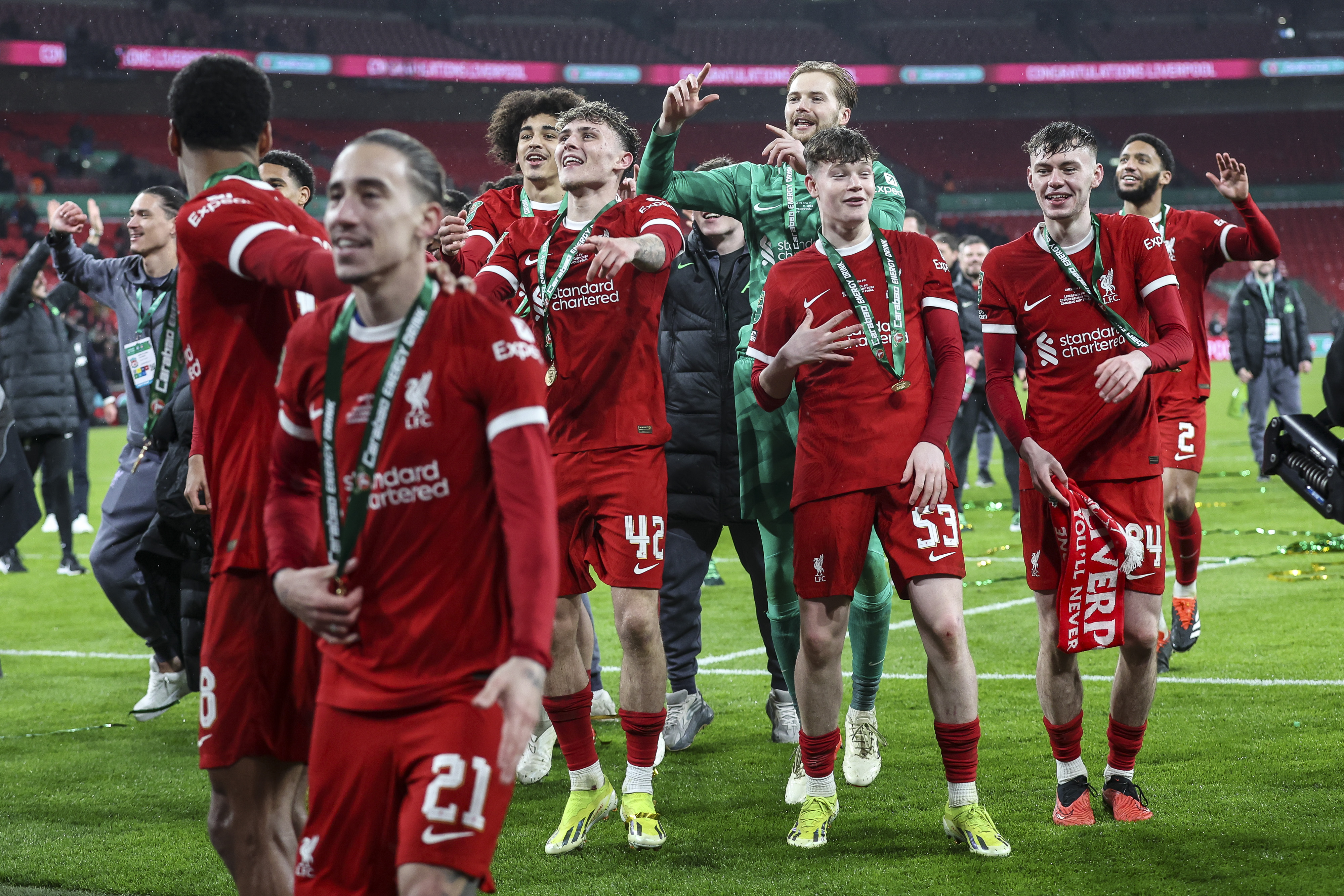 It was party time for the Liverpool kids