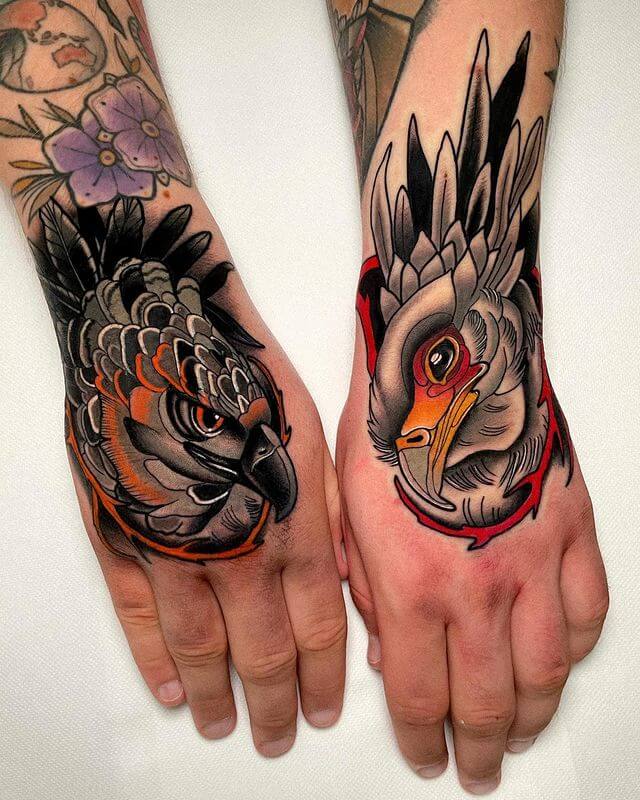 eagle tattoos for hand