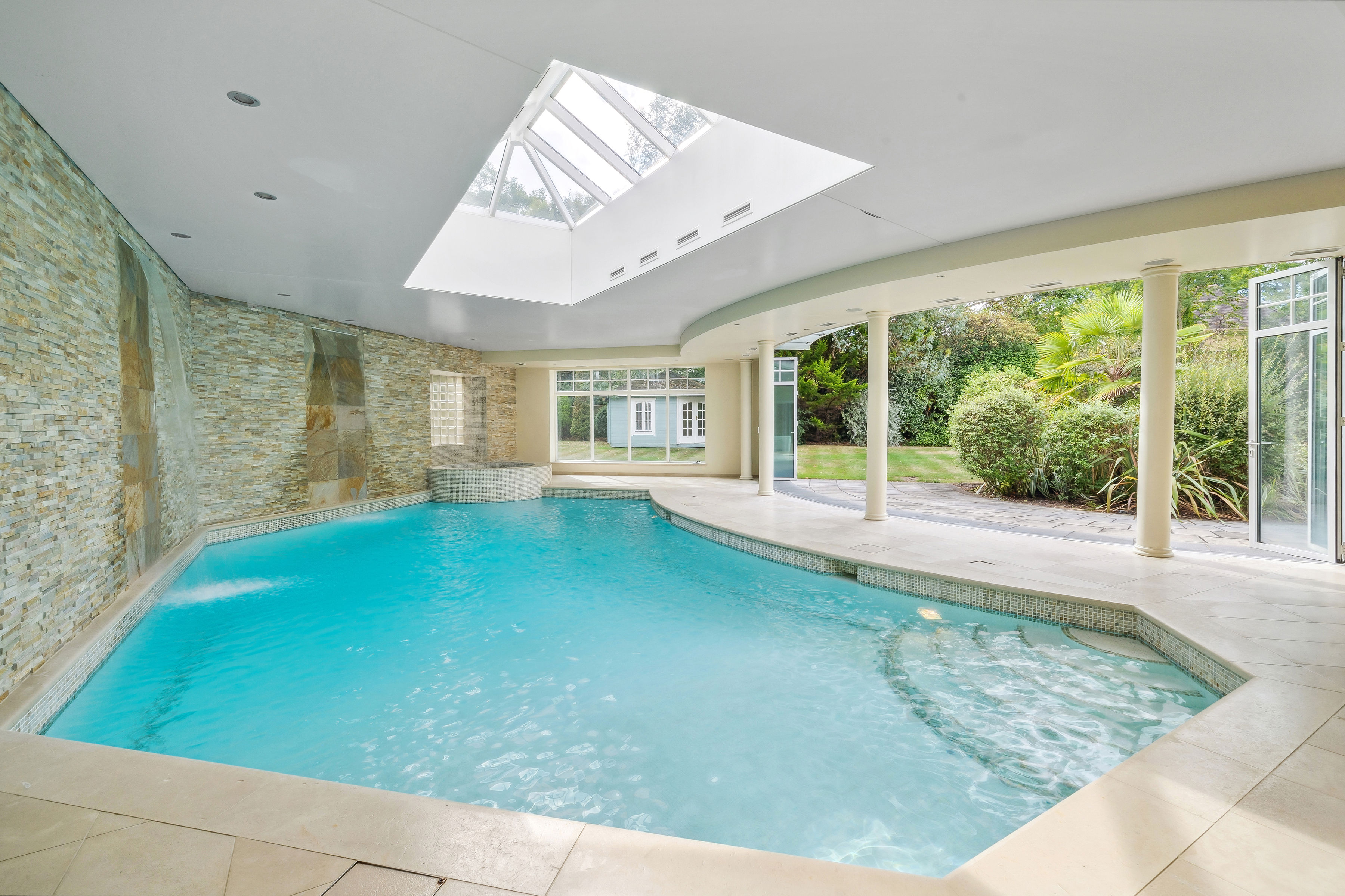 The showstopping feature is the leisure complex with an indoor pool