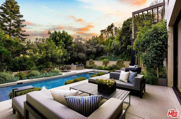 Backyard patio and pool