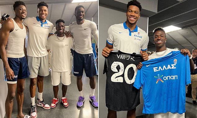 Bucks hero Giannis Antetokounmpo trades basketball for soccer as he ...