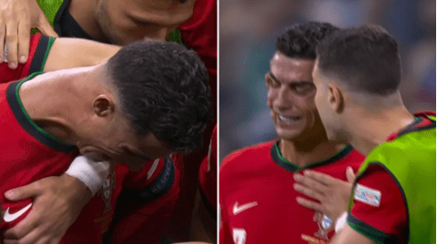 Cristiano Ronaldo in tears after missing penalty for Portugal vs Slovenia  at Euro 2024 | Football | Metro News