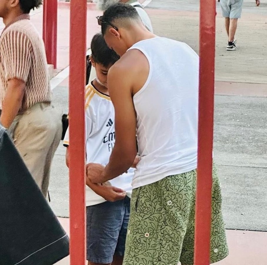 Alexander-Arnold has been spotted signing a Madrid shirt