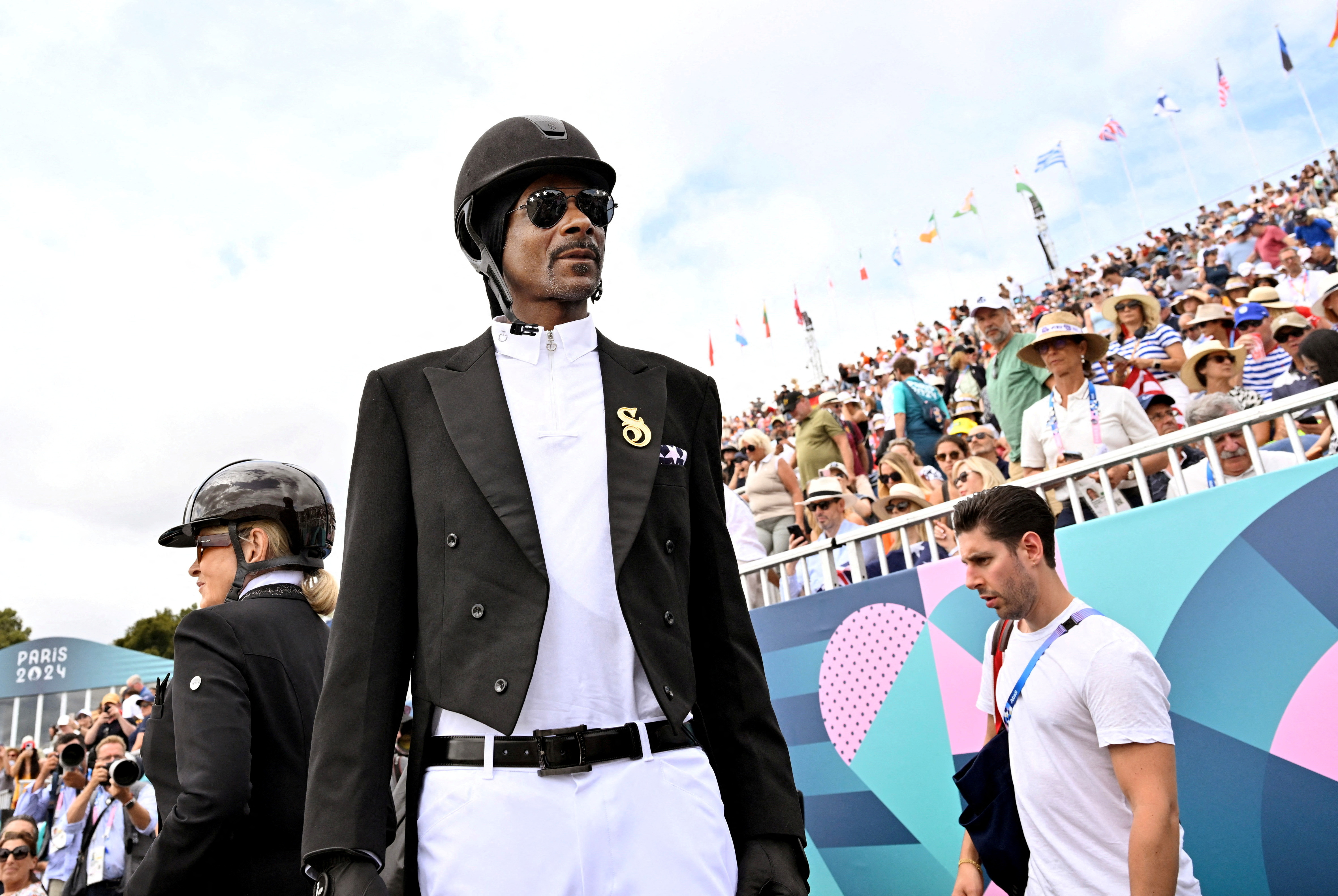 Snoop Dogg was sporting dressage gear in Paris