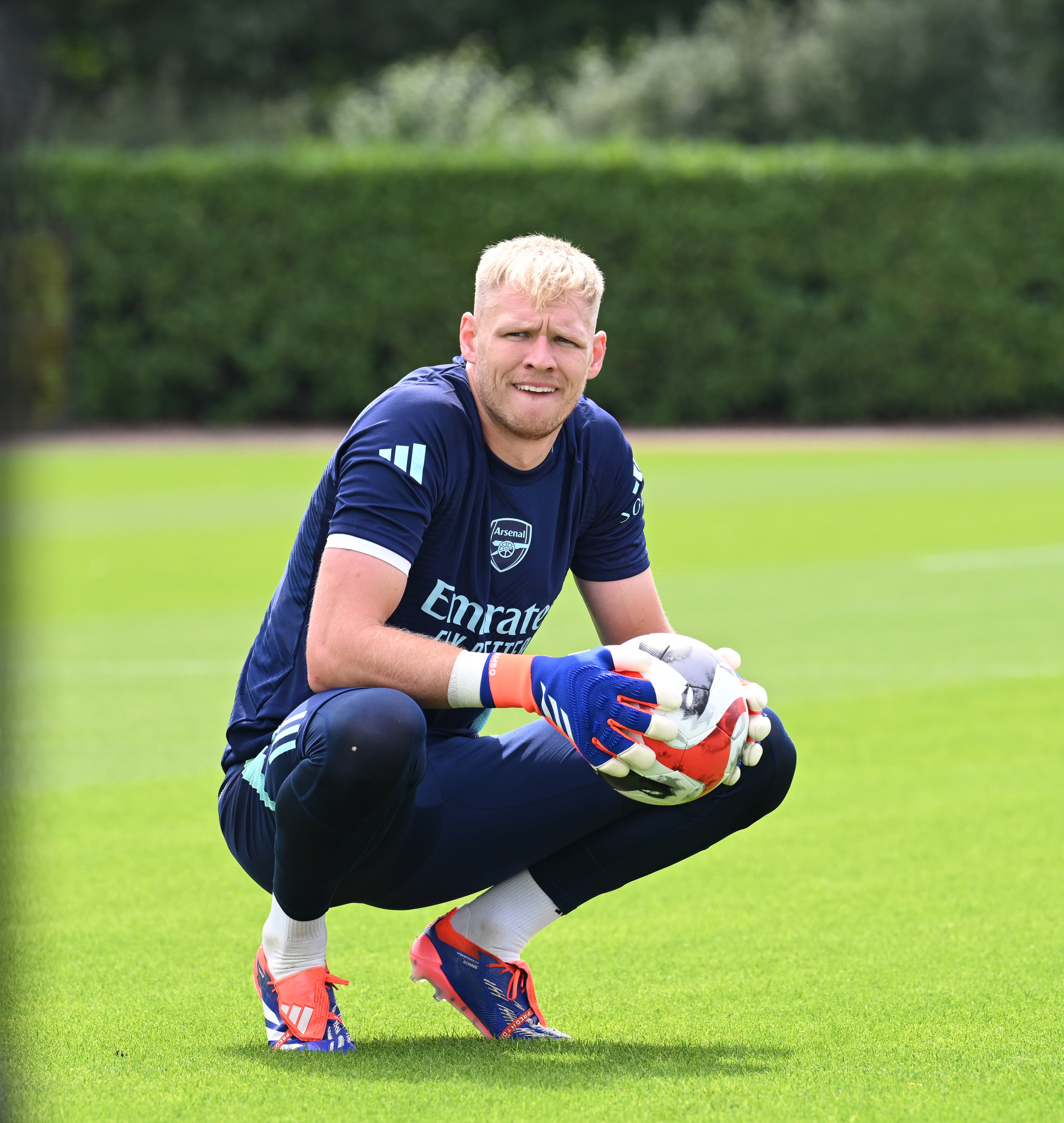 Aaron Ramsdale returned to training after his month off