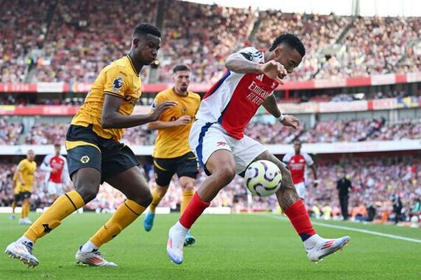 Arsenal striker Gabriel Jesus lashes out at Wolves star after X-rated act -  Daily Star