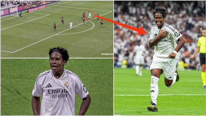  Real Madrid's striker Endrick wonderful debut goal vs Real  Valladolid and Crazy Celebrations