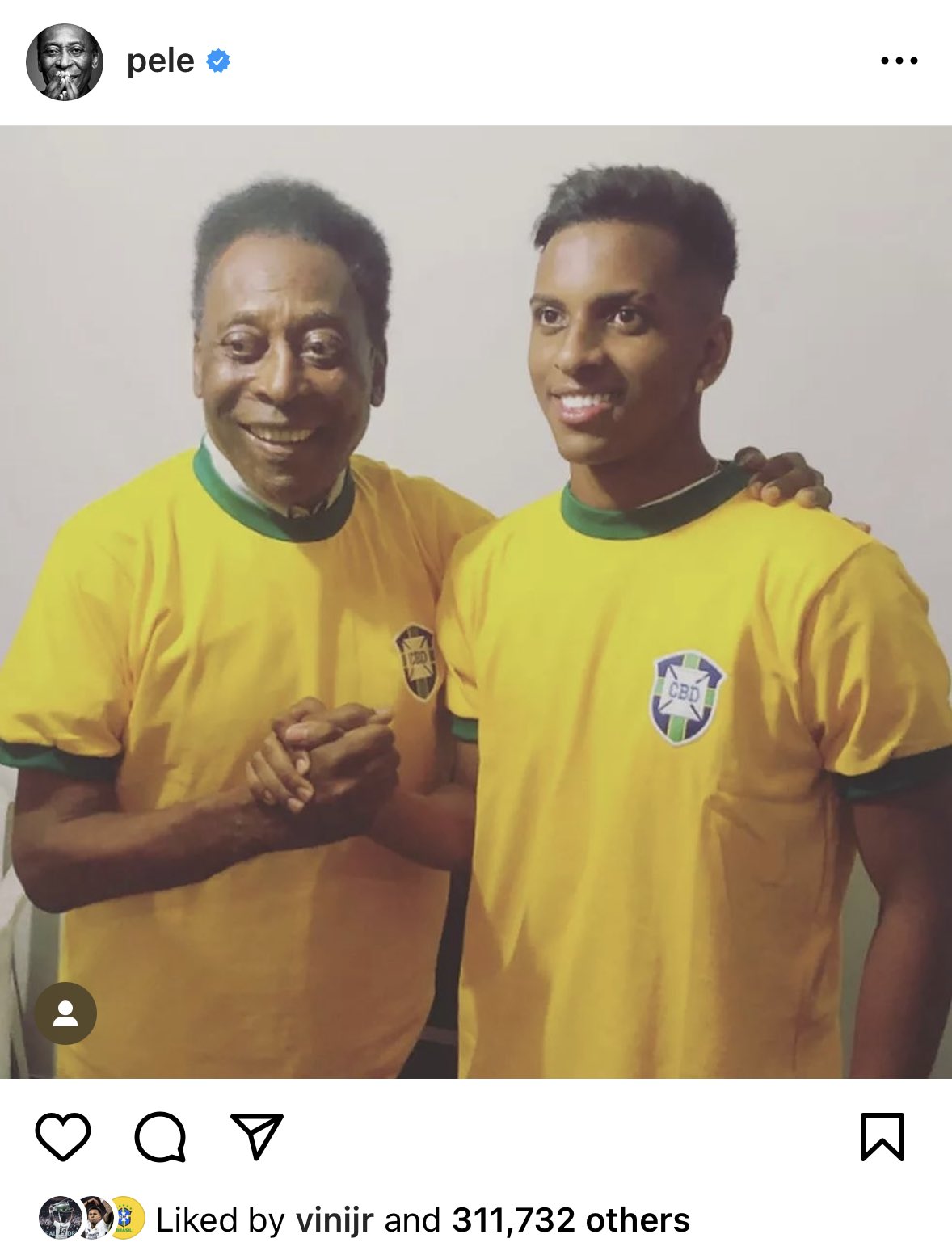 Madrid Zone on X: "Pele Foundation congratulates Rodrygo: “For the  Brazilian National Team the #10 is much more than just a number. But we are  certain that, in Neymar's absence, Edson is