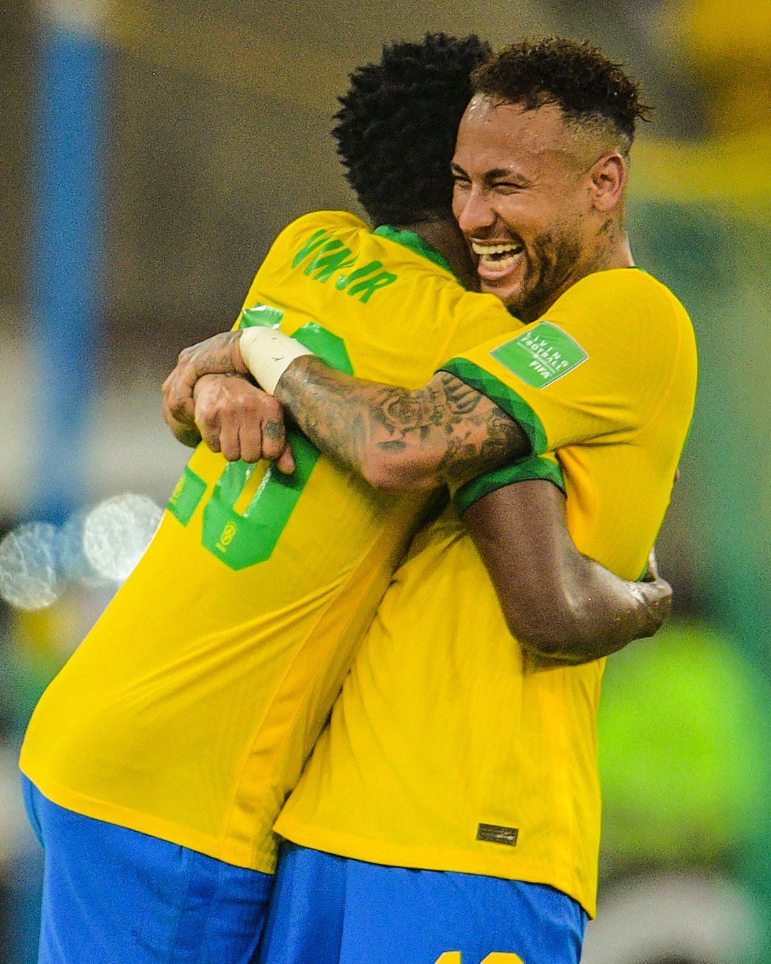 B/R Football on X: "Look how happy Neymar was for Vinícius Júnior after his first Brazil goal https://t.co/WVsqYEEeSn" / X