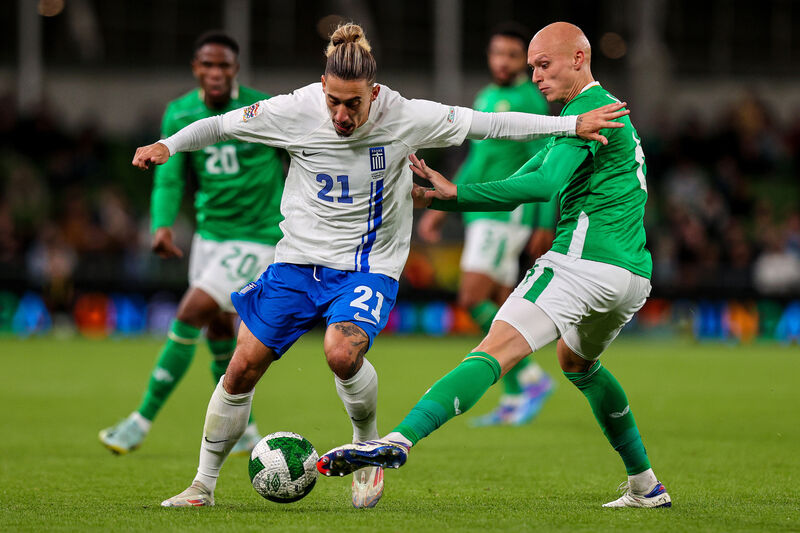 Republic of Ireland 0 Greece 2: Familiar failings haunt Ireland as Greece triumph in Dublin