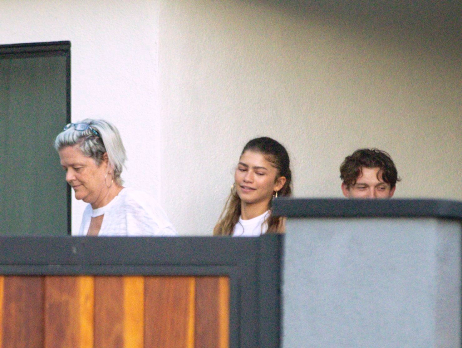 Before their romantic drive, Zendaya and Tom visited her mom for a few hours on Thursday